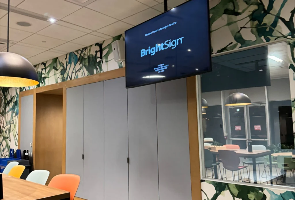 Commercial TV mounting service