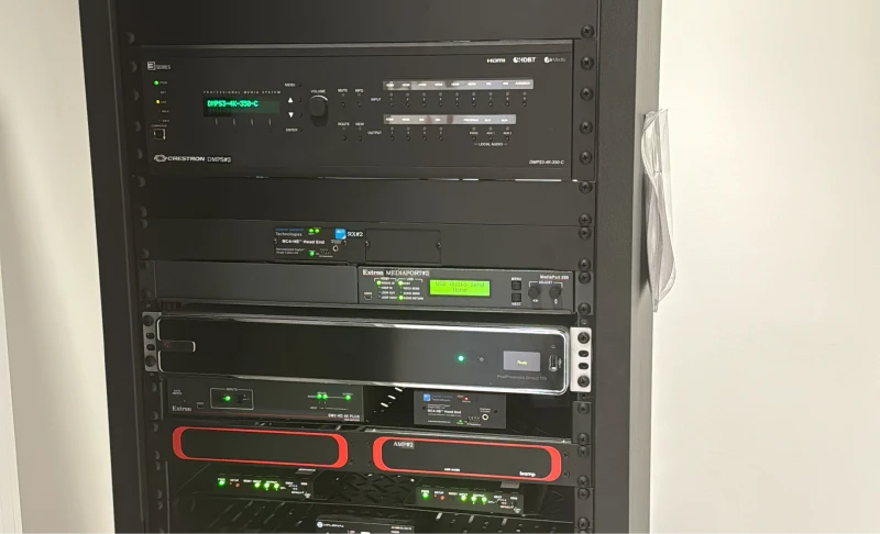 Network cabling job, back panel