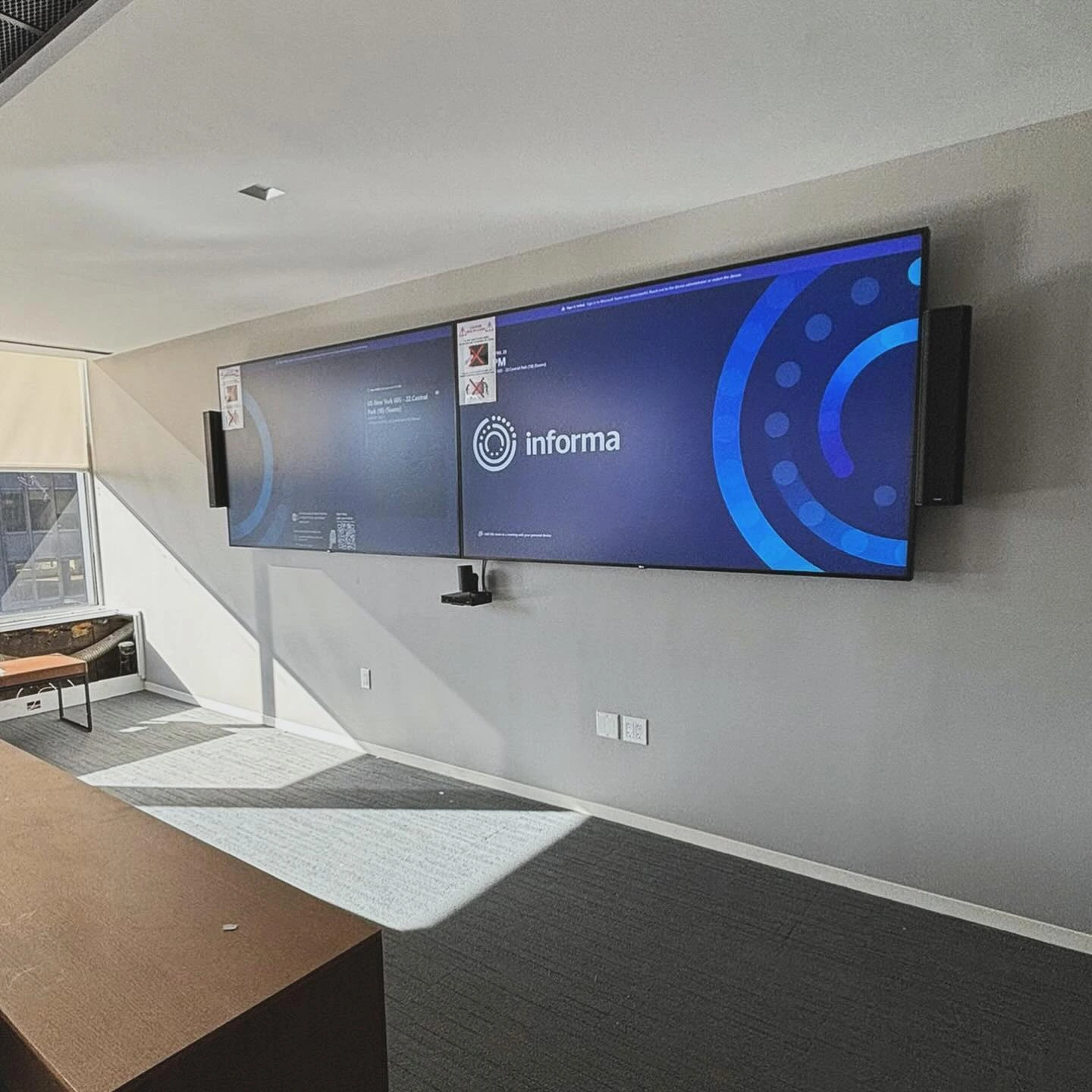 Commercial TV Installation in a Conference Room