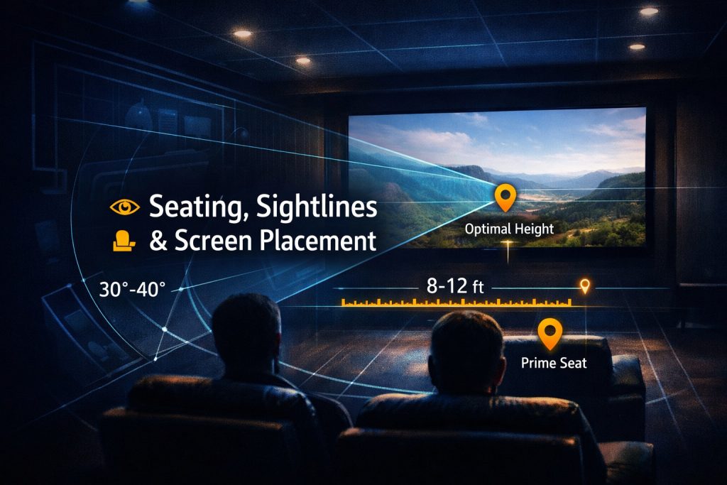 Home theater room layout