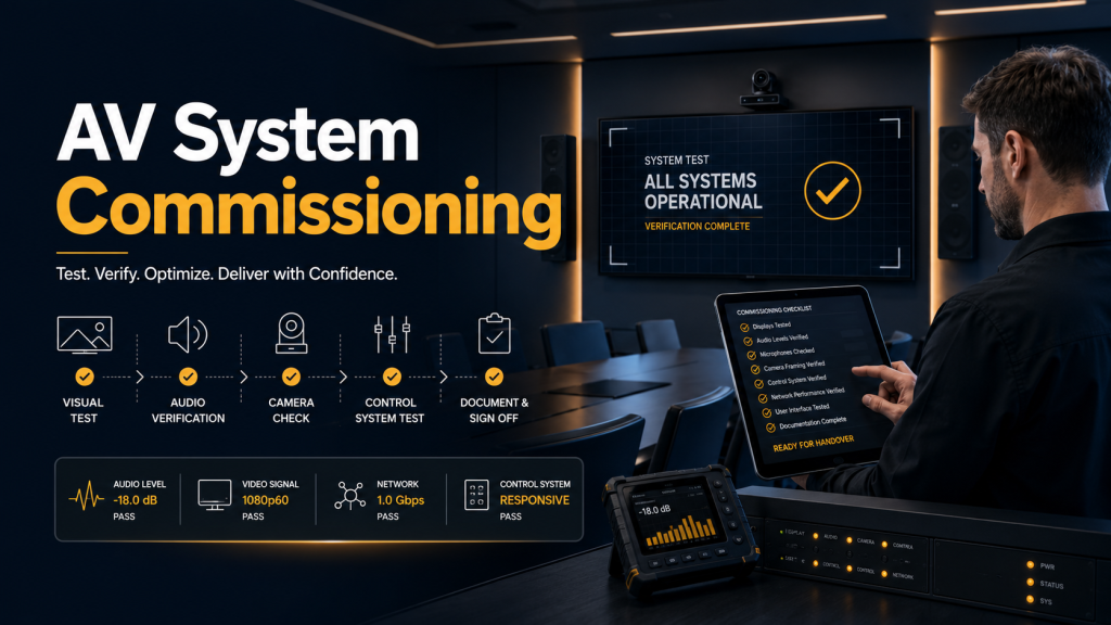 AV system commissioning