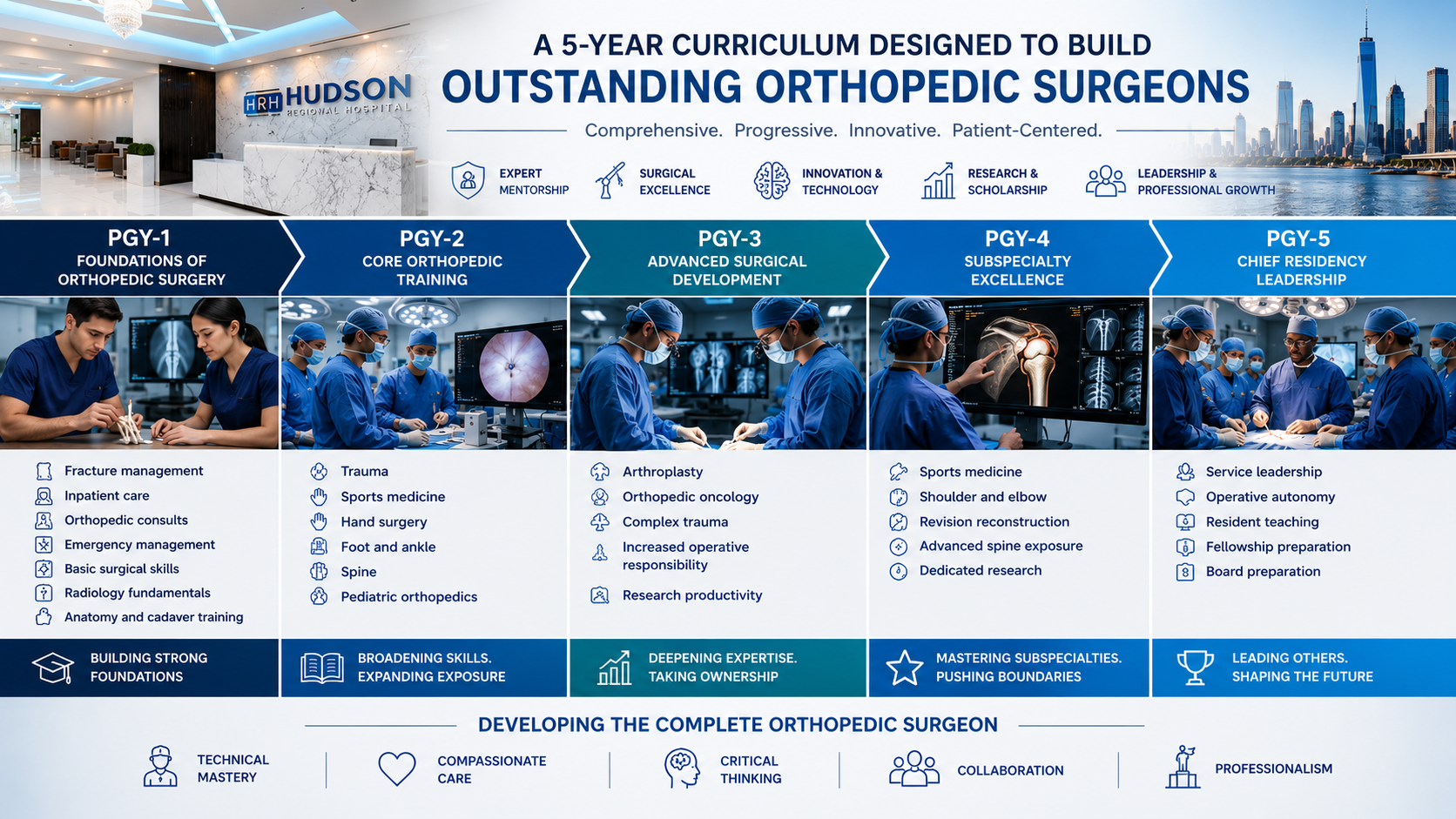 Hudson Orthopedics surgical training