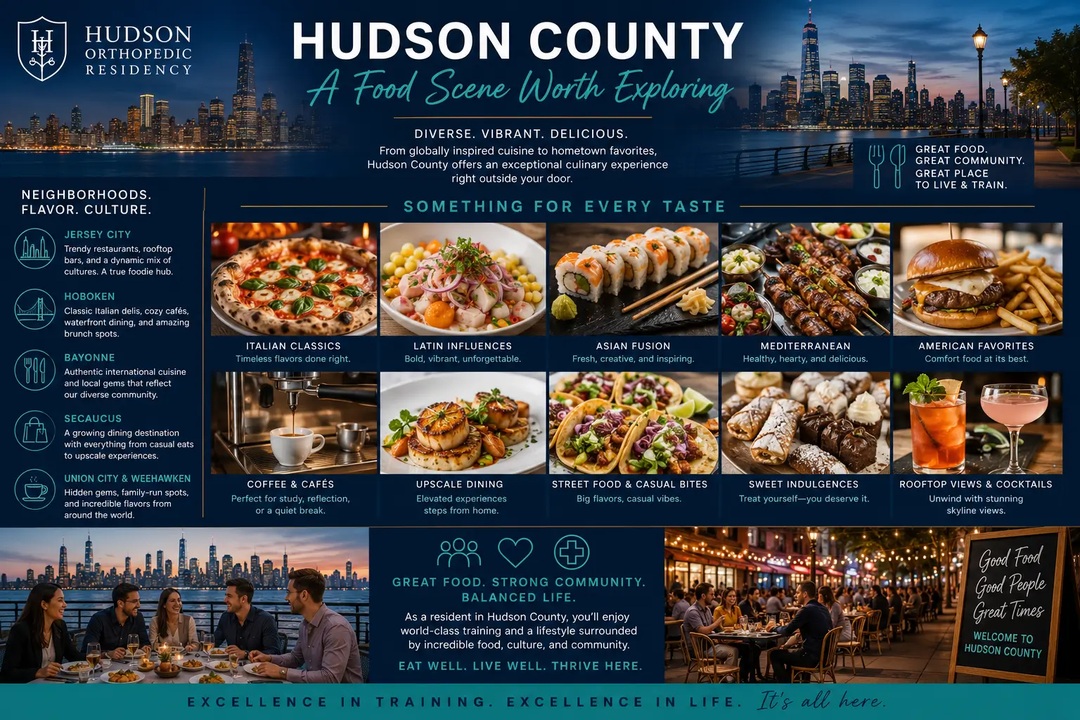 Hudson County dining and cuisine