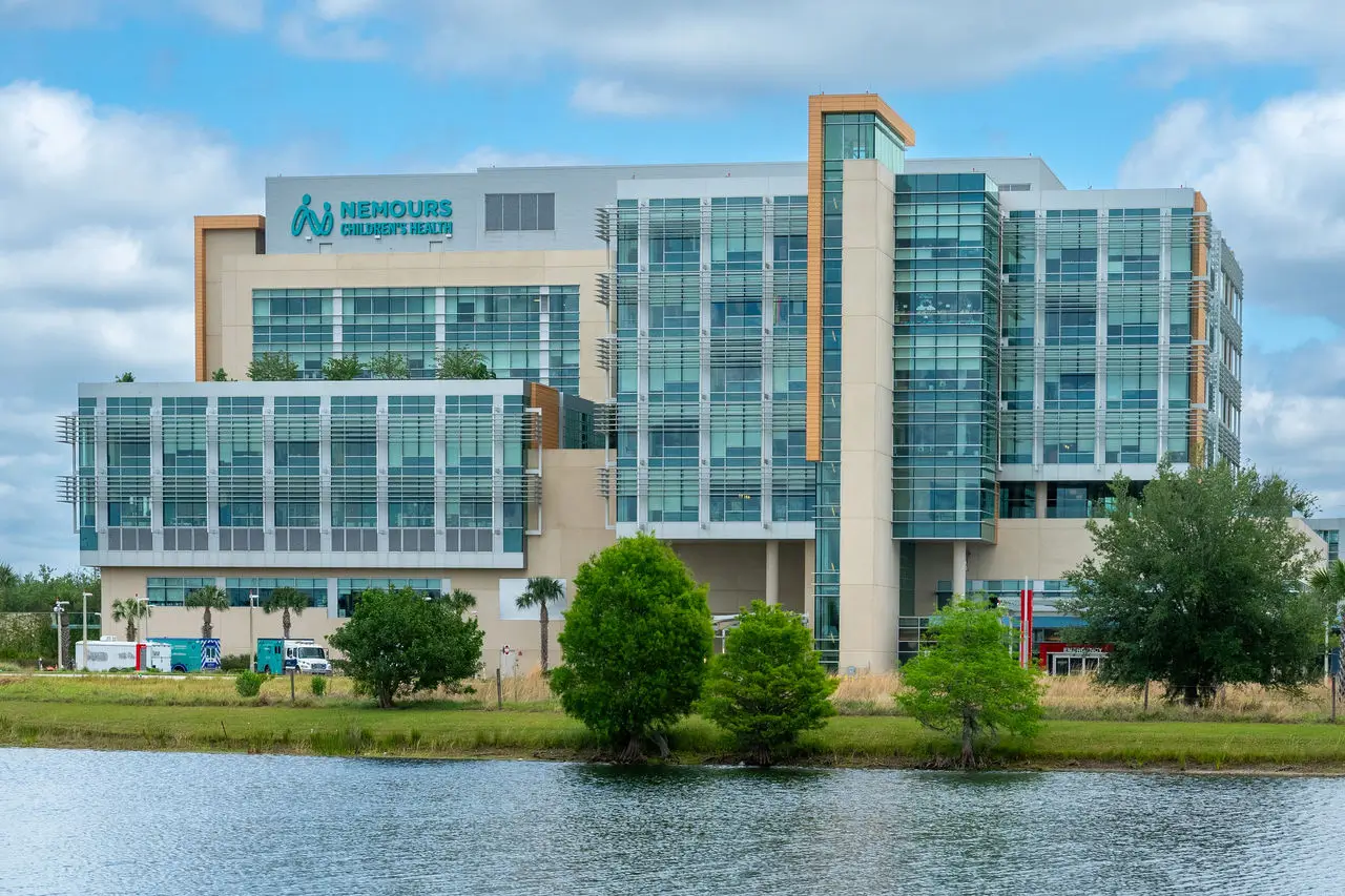 Hospital campus grounds